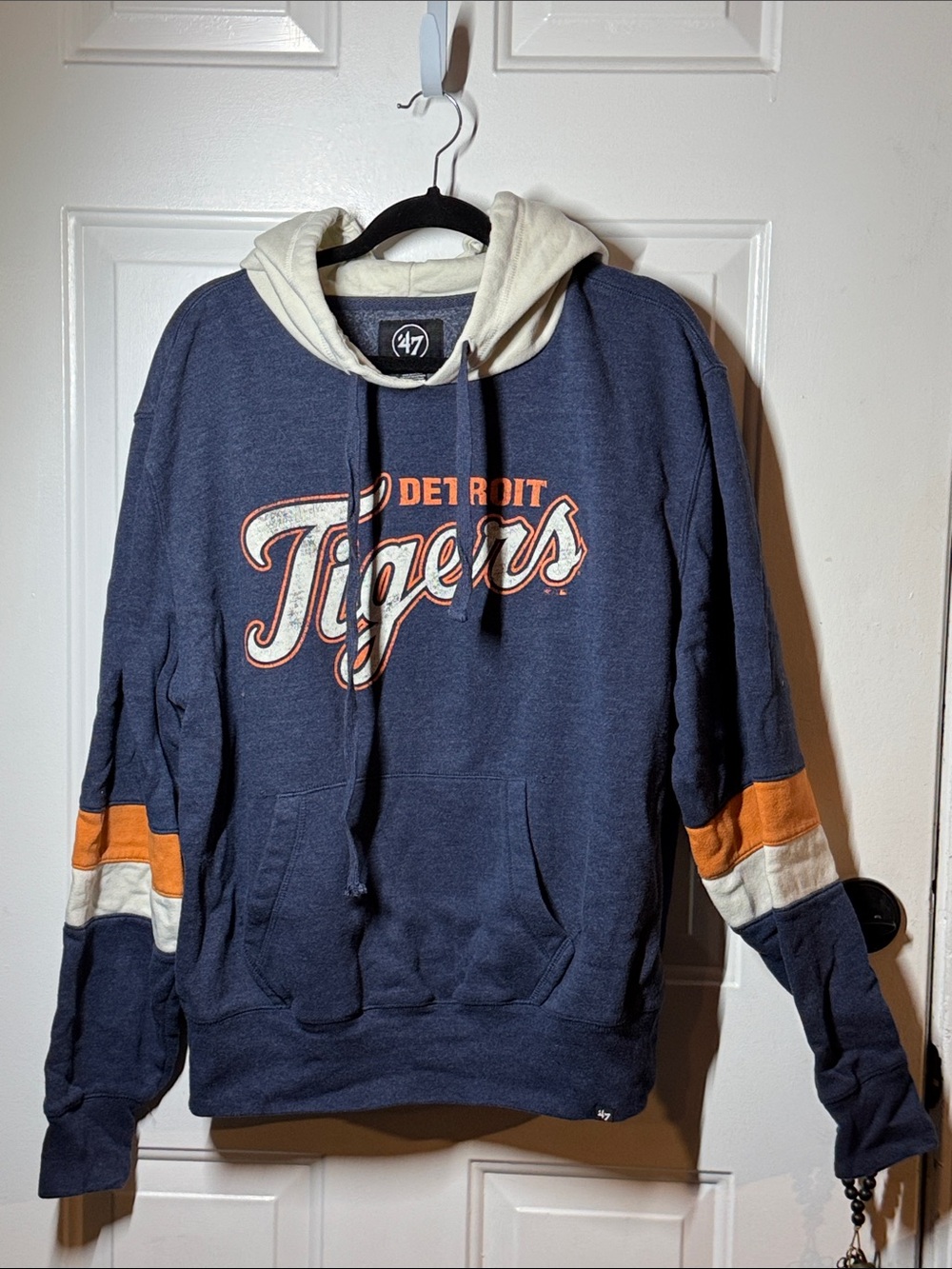 47 Detroit Tigers Navy, Orange & Cream Pullover Hoodie